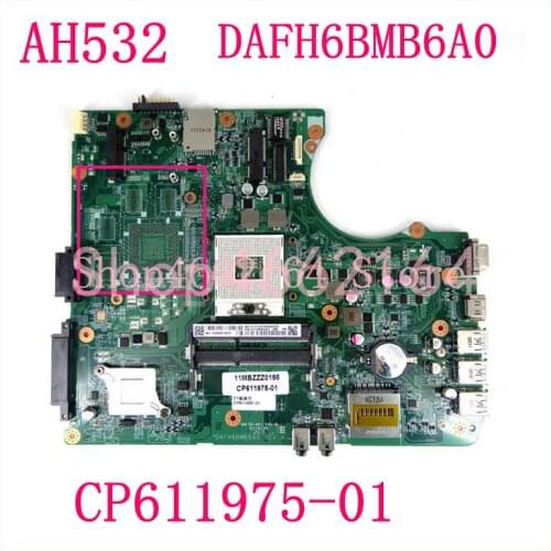 For Fujitsu LifeBook laptop motherboard DAFH6BMB6A0 31FH6MB0000 integrated graphics motherboard 100% test ok delivery