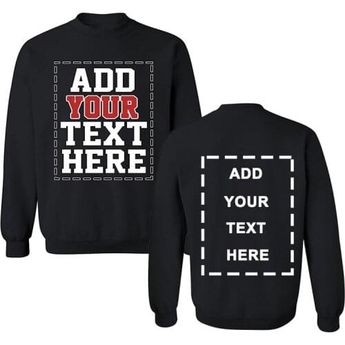 URSPORTTECH Brand Customized Front And Back with Own Logo SWEATSHIRT Cool DESIGN YOUR OWN Sweatshirts for Men & Women