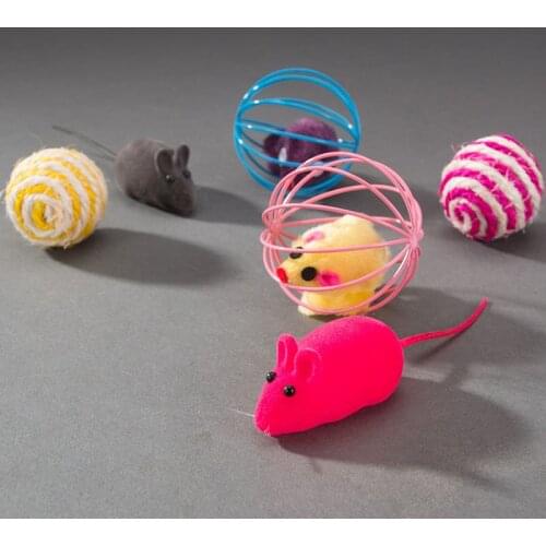 Pet toy sisal ball cat toy interactive cat catching ball pet cage mouse teasing cat teeth grinding claws