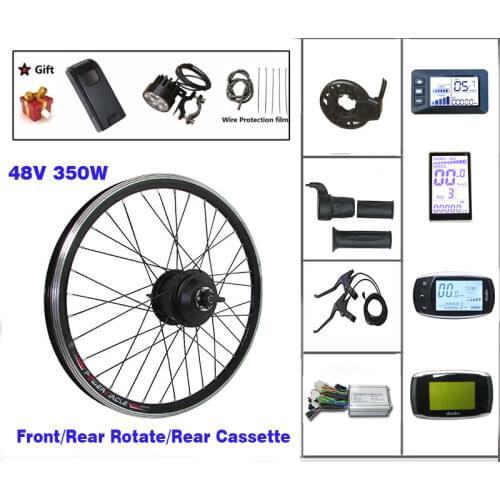 Electric Bike Conversion Kit 48V 350W Maxperfect Motor 16-27.5/29 inch 700c Front Rear wheel LCD Display E-bike Kit Free Tax