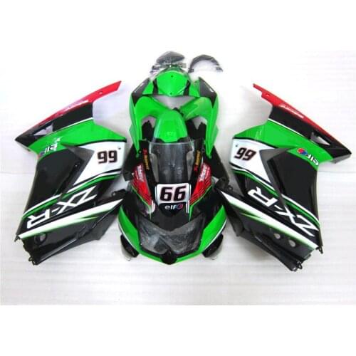 Injection Molding Motorcycle for Kawasaki Ninja 250R fairing kit 2008-2014 Green Black fairing set 250r 08 09 11 12-14 ZM47
