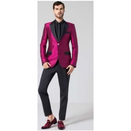 Latest Design Men Fashion Suits Wedding Groom Tuxedo Dinner Stylish Suit Coat Jacket Blazer Terno 2 Pieces(Jacket+Pant)
