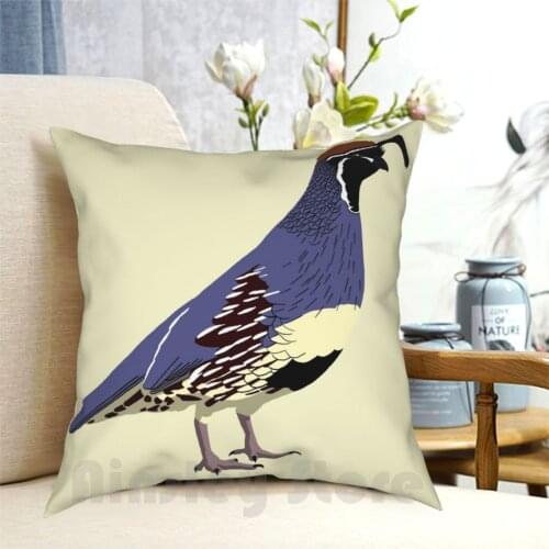 GambelS Quail Pillow Case Printed Home Soft Throw Pillow Quail Gambels Quail Bird Nature Animal