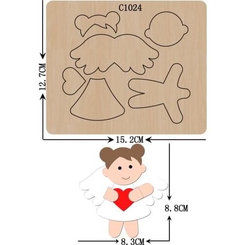 New girl Wooden die Scrapbooking C-1024 Cutting Dies Multiple sizes