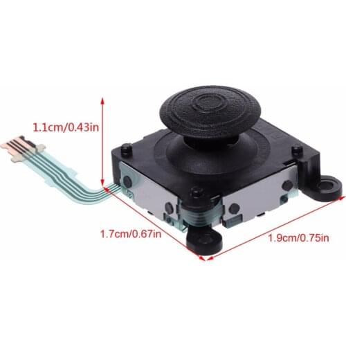 2pcs Original Used Black Replacement Left Right 3D Analog Control Joystick For Sony PS Vita PSV 2000 Slim Stick Button