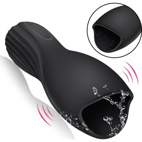 PAQIN 10 modes penis Delay Trainer Male Masturbator Vibrator Automatic Oral Climax Sex Glans Stimulate Massager Sex Toys for Men