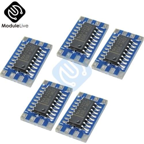 5PCS Serial Port Mini RS232 to TTL Converter Adapter Module Board MAX3232 115200bps 3V-5V MAX3232CSE Elcetrical Levels New