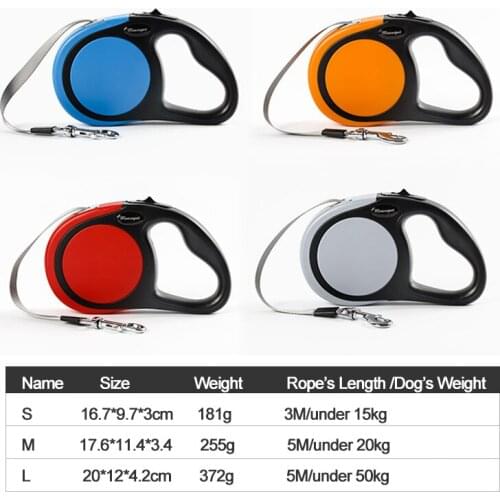 Premium Durable Dog Leash Automatic Retractable Dog Leash Large Dog Lead Extending Walking Leads Traction Rope Belt Pet Leash