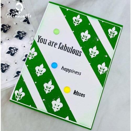 CLEAR STAMPS Printed Wallpaper Tiled Background DIY Scrapbooking Card Album Paper Craft Rubber Transparent Silicon Stamps