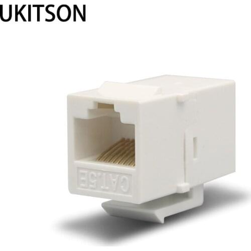 Keystone CAT5E RJ45 Female To Female Modules Network Coupler Slot Socket Ethernet Connector