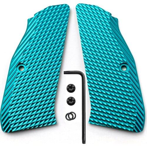 Aluminium Alloy CZ75 Grips for CZ 75 Full Size, SP-01 Series Shadow 2 75B BD 1pair with Screws
