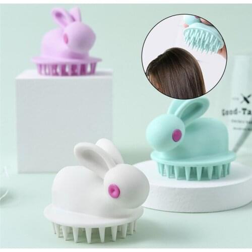 Silicone Shampoo Scalp Hair Massager Head Body Scalp Massage Brush Comb Hair Washing Comb Shower Brush Bath Spa Massage Brush