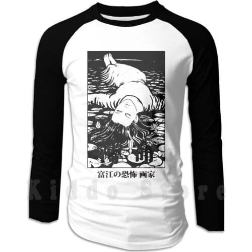Uzumaki hoodies long sleeve Tomie Ito Junji Ito Horror Ghost Demon Girls Cute Japanese Manga Black White