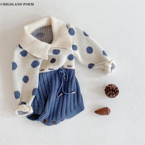 Knitted Baby Clothes Newborn Autumn Winter Toddler Baby Rompers Cotton Baby Sweater Romper For Girl Baby Girl Romper Overalls