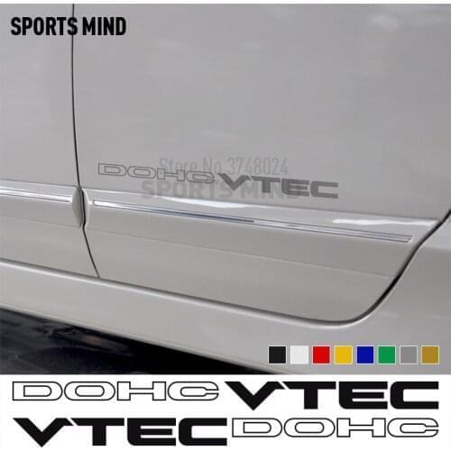 1 Pair DOHC VTEC DECAL STICKER VEHICLE GRAPHIC Automobiles Car Styling For Honda Civic Si Accord JDM Exterior Accessories