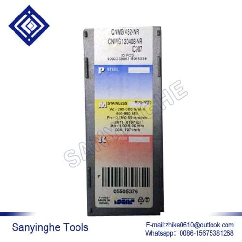 Free shipping high quality 10pcs/lots CNMG120408-NR IC807 cnc carbide turning inserts cnc blade lathe turning tool
