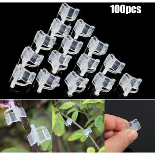 100 Clips Plastic Clips For Attaching Eggplant Tomatoes For Grafting Tomatoes Clips Supports Connects Reusable Protection Graft