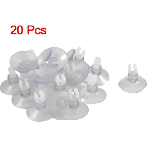 20pcs Aquarium Clear Suction Cup Airline Tube Holders Clips Clamps