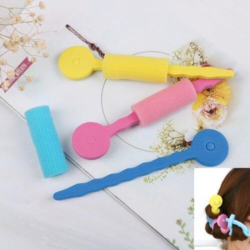 3PCS Soft Sponge Hair Rollers Curlers Foam Bendy Twist Curls Tool DIY Styling Hair Rollers Dropshipping
