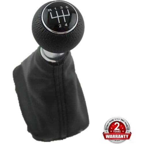 For Audi A3 S3 2000 2001 2002 2003 Car-styling New 5 Speed Car Stick Gear Shift Knob With Leather Boot Black Line