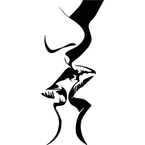 Dawasaru Girl On Girl Kiss Hot Lesbian Car Stickers Waterproof Decals Suitcase Laptop Motorcycle Auto Accessories PVC,14cm*6cm