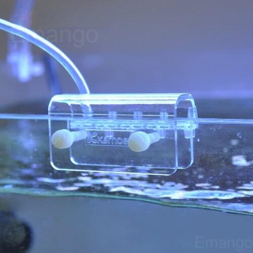 Aquarium Soft Hose Fixture Holder Dosing Pump Air Reef Tank 5 Tube Buret Rack Pipe Hanger Clamp Bracket Mount Manifold