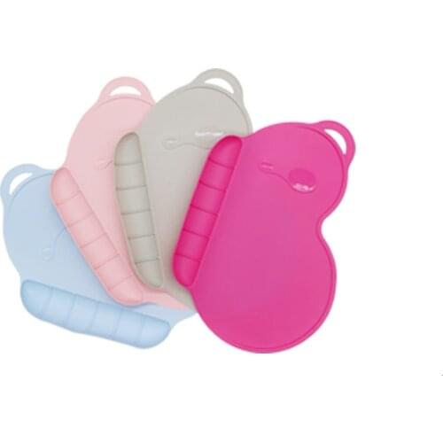 Baby Silicon Plates Childrens Dishes Sucker Slip-resistant One Piece Waterproof Silicone Placemat Baby Feeding Plate Tray Dish