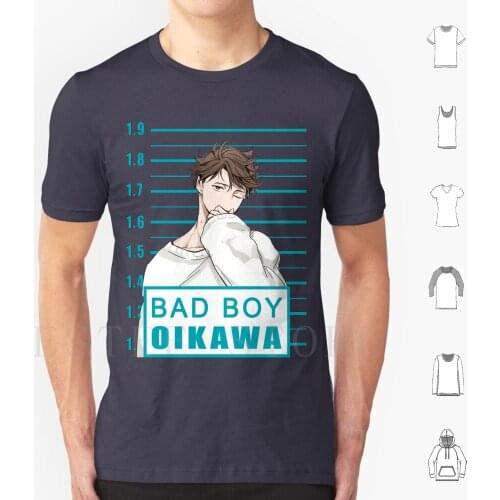 Haikyu Tōru Oikawa Bad Boy Shirt T Shirt Diy Big Size 100% Cotton Toru Oikawa