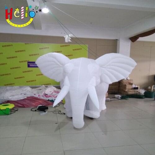 5 m high lovely inflatable elephant cartoon inflatable mascot costume/inflatable moving cartoon for advertising