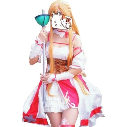 2016 New Style Sword Art Online Hollow Realization Asuna Cosplay Dress For Battle