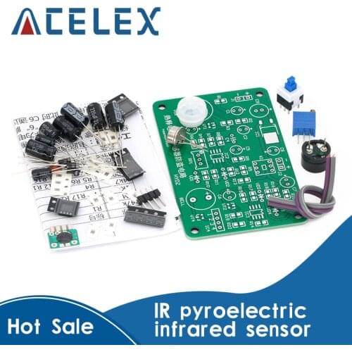Human body sensing IR pyroelectric infrared sensor anti-theft alarm DIY kit students electronic principle study HC-SR501