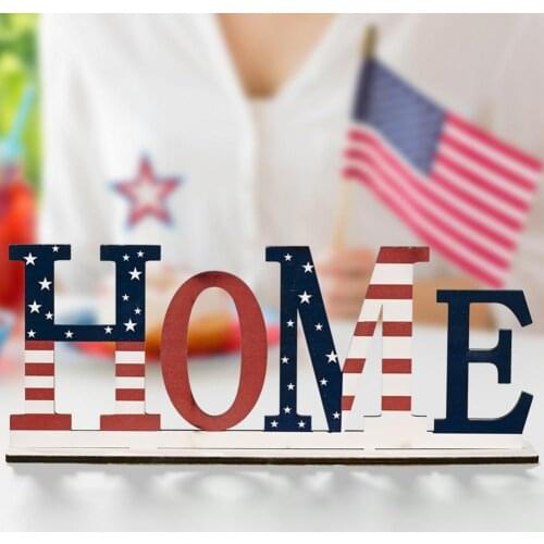 Standing HOME/HELLO Wooden Letter English Alphabet Ornament DIY Art Craft Decorative Letters Wedding Party Home Decor