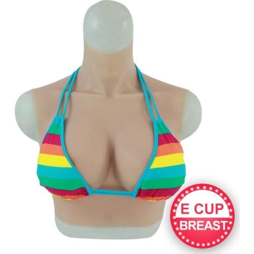 Transgender E Cup Silicone Crossdresser Large Fake Boobs Shemale Error Pejos Breast Form Shaper Dress Up Dress Queen