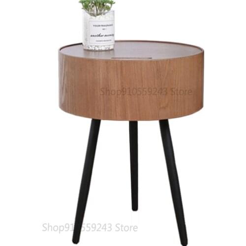 Living Room Sofa Side Corner Cabinet Modern Minimalist Small Coffee Table Nordic Creative Storage Corner Table Round Table With