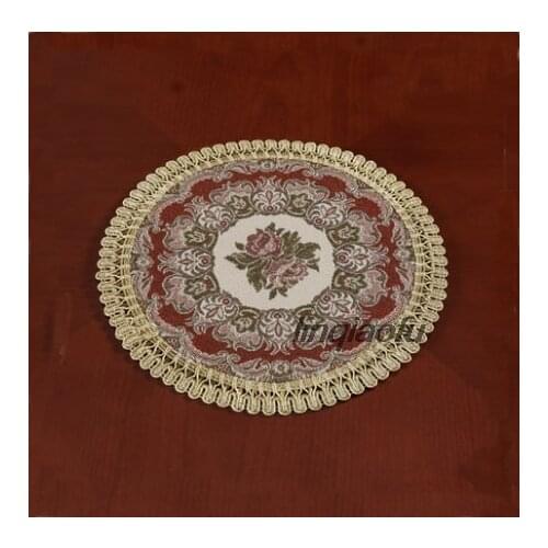 Western cloth fabric European vase mat non-slip insulation placemat Table runner