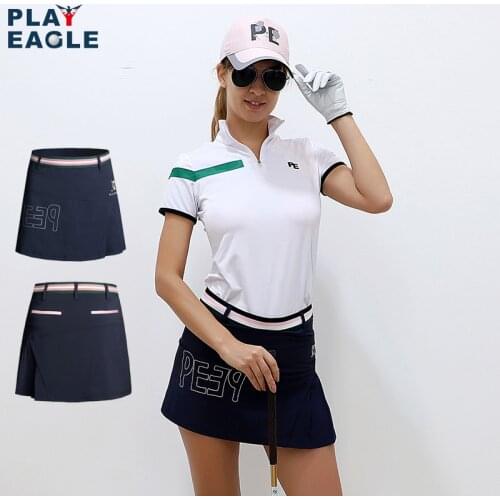 PLAYEAGLE Lady Pleated Short Skirt Quick Dry Sportwear with Safety Short inside Womens Sports Dresses Golf Apparel