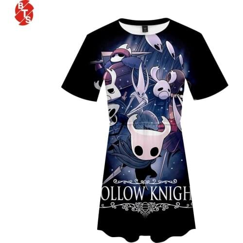 Hollow Knight 3D Printed Dress for Women Fashion Summer Short Sleeve Dresses 2019 Hot Sale Casual Streetwear Clothes