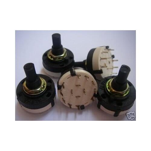 2 Pole 5 Position PANEL PCB 5WAY ROTARY SWITCH 2P5T