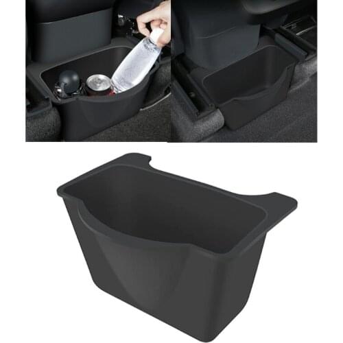 For Model Y Car Under Seat Storage Tray Shockproof Flocking Automobile Interior Under Seat Hidden Organizer LX0E
