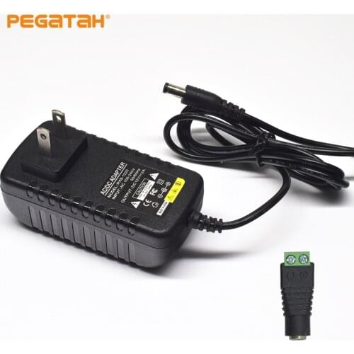 Free shipping dc12V 2A adapter EU/US optional power adapter for CCTV camera CCTV tester