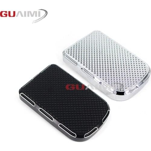 For Harley Touring Street Glide Road King Softail Dyna FLTR Motocycle Brake Pedal Cover Large Parts Black