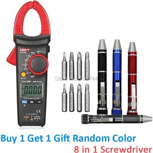 UNI-T UT213C Digital LCD Clamp Meter Multimeter AC/DC Voltage Current Resistance Capacitance Diode Continuity NCV Temperature