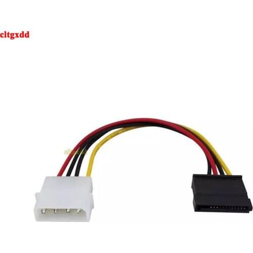 Cltgxdd Sata Power Cable Molexe IDE to Serial ATA Power Adapter 4 Pin to 12 Pin Cable Hard Disk Sata to Esata SSD Cable