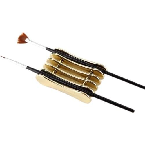 5 Grid Nail Art Pen Holder Drawing Painting Brush Storage Rack Manicure Stand