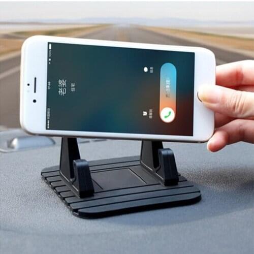Mobile Cell Phone Holder Soft Silicone Anti Slip Mat Pad for Car Navigation Home Office