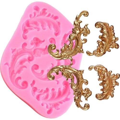 European Relief Silicone Molds Cake Border Fondant Mold Cake Decorating Tools Chocolate Cupcake Topper Candy Polymer Clay Moulds