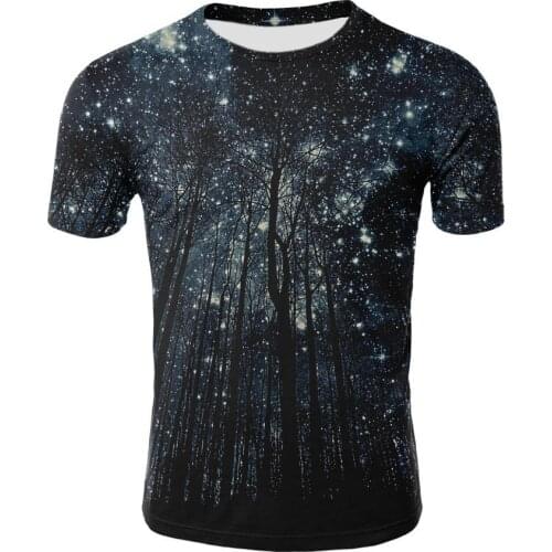 Galaxy Space Graphic T Shirts Tee Men Clothing Star Sky Camisetas Tops Ropa Hombre Camisa Masculina Verano Roupas Koszulki