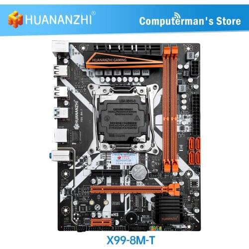 HUANANZHI X99 8M T X99 Motherboard Intel XEON E5 LGA2011-3 All Series DDR3 RECC NON-ECC memory NVME USB SATA Server workstation