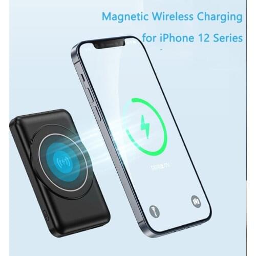 Mini Power Bank 5000mAh Magnetic Qi Wireless Charger for iPhone 12mini 12 pro max Powerbank for Samsung S20 S21 Xiaomi Poverbank