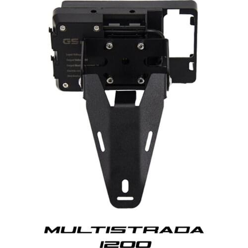 Motorcycle GPS mobile phone holder USB charger mobile phone navigation bracket For Ducati Multistrada 1200 2013 2014